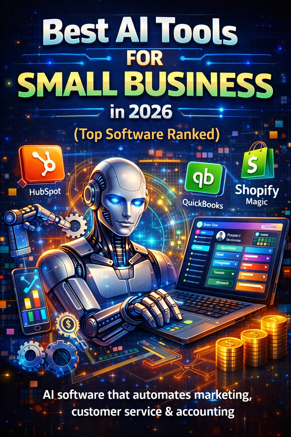 Best AI tools for small business in 2026 including marketing automation and CRM software